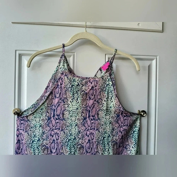 Caroline Hill Spaghetti Strap Bohemian Snakeskin Maxi Dress, Size Large - Picture 3 of 10